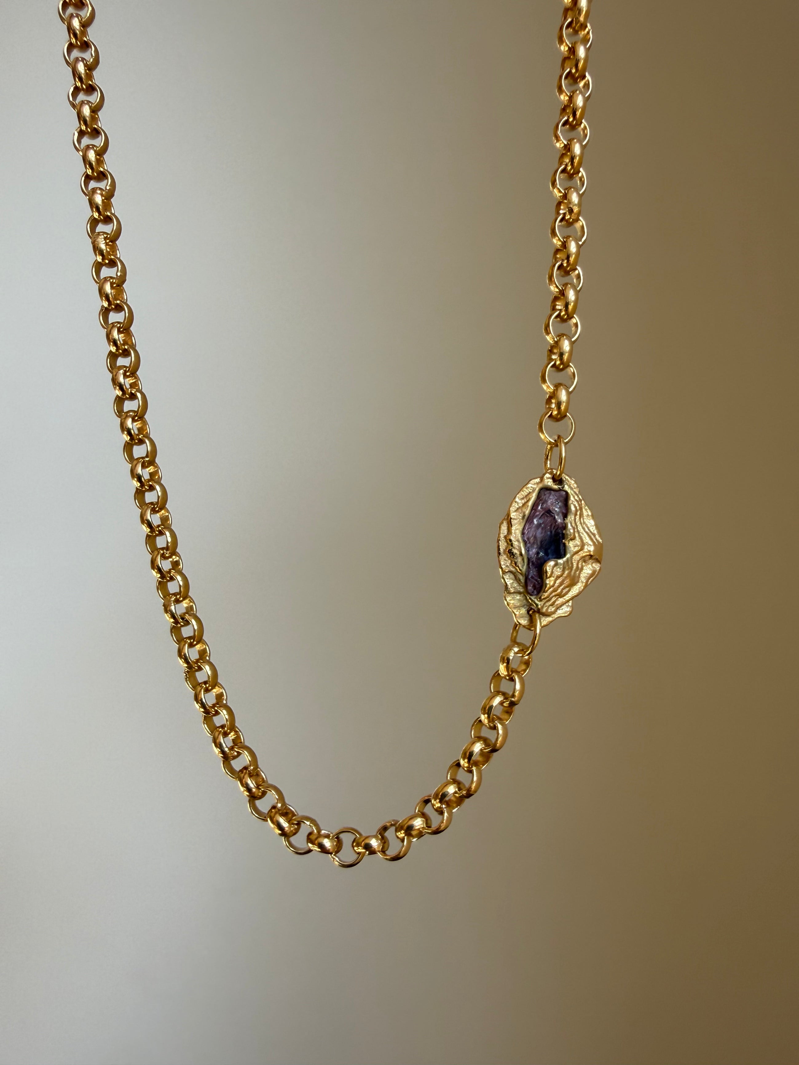 PURPLE SAPPHIRE GEMSTONE CHAIN 6