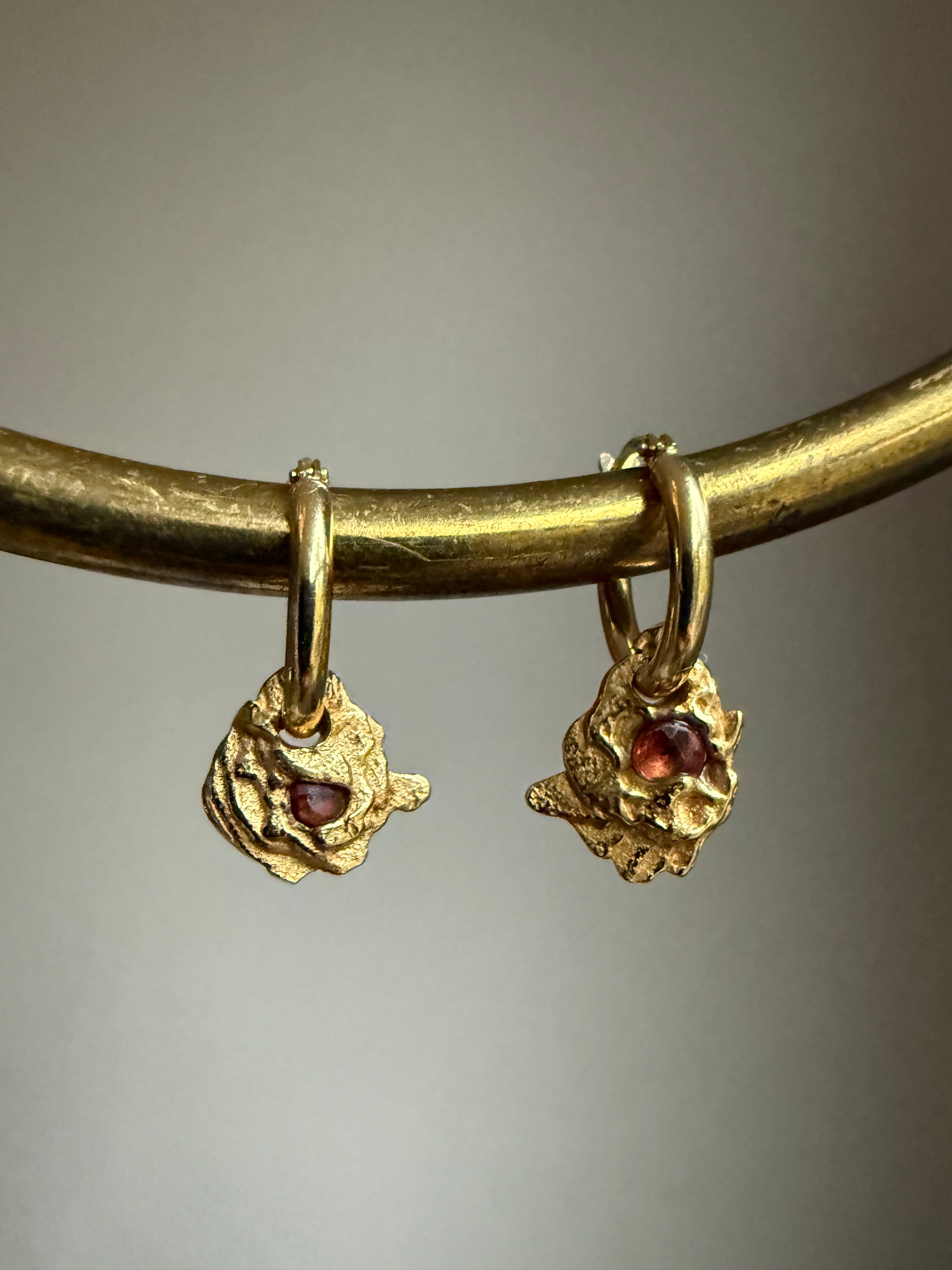 SAPPHIRE GEMSTONE HOOPS 2