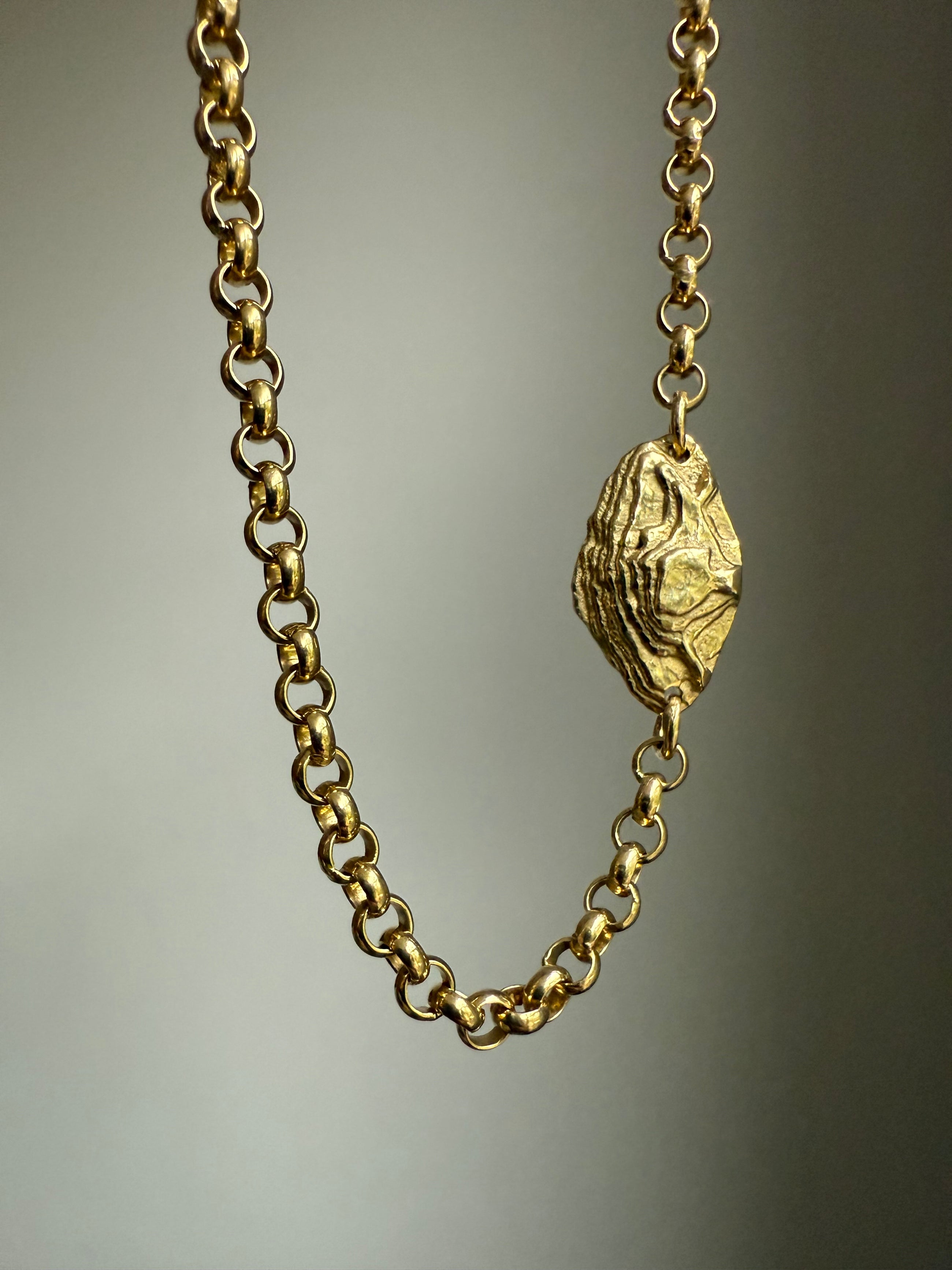 AQUAMARINE GEMSTONE CHAIN 7