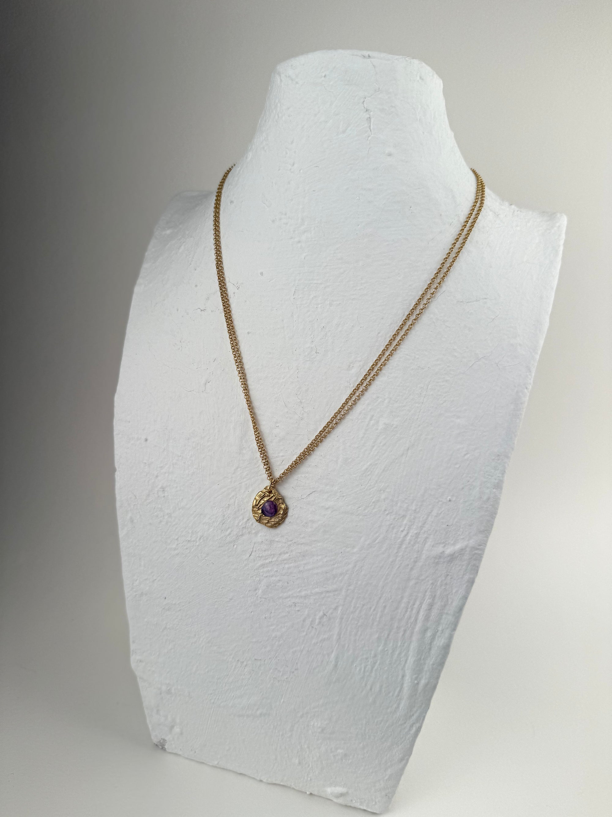 PINK CABOCHON SAPPHIRE PENDANT 2
