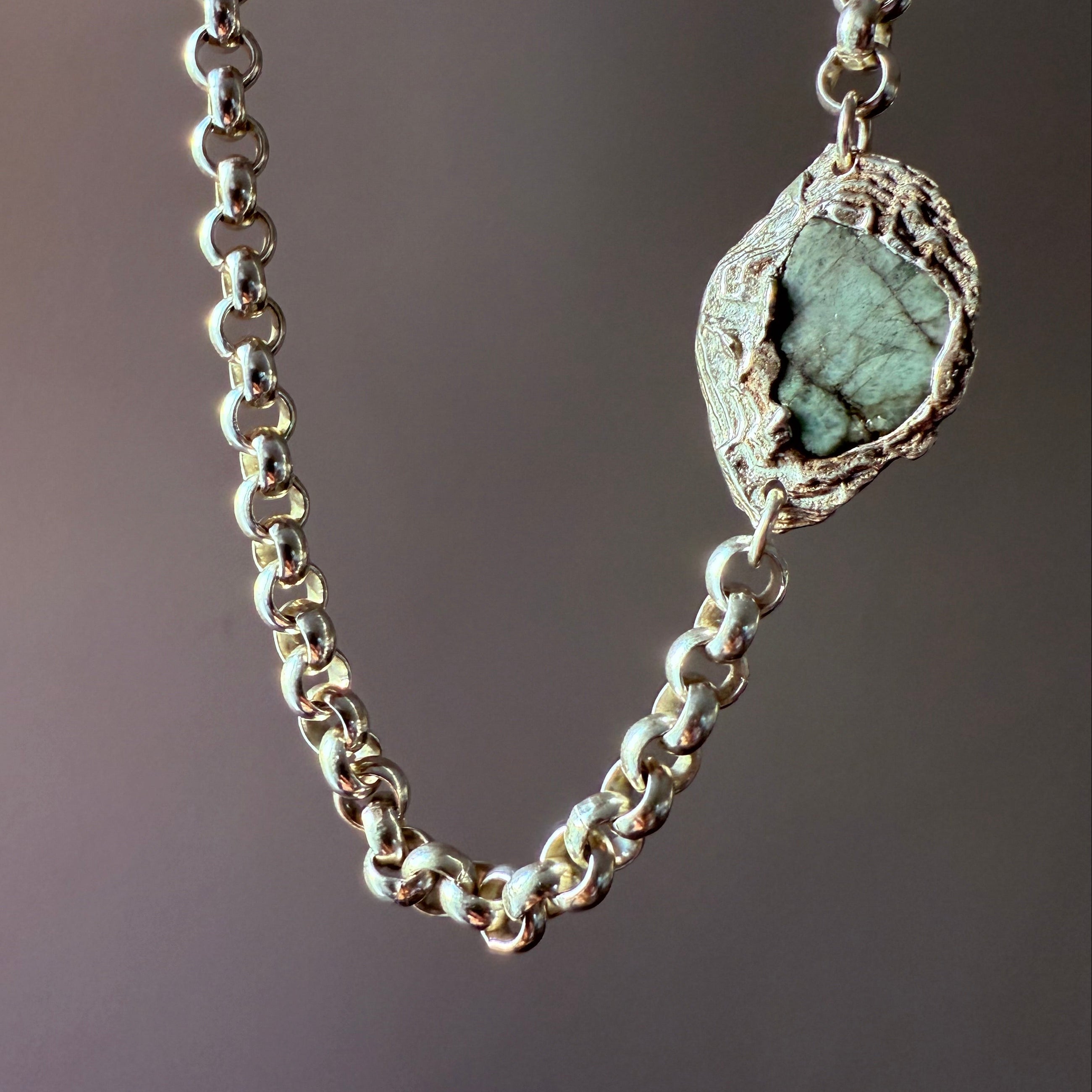 EMERALD GEMSTONE CHAIN 7