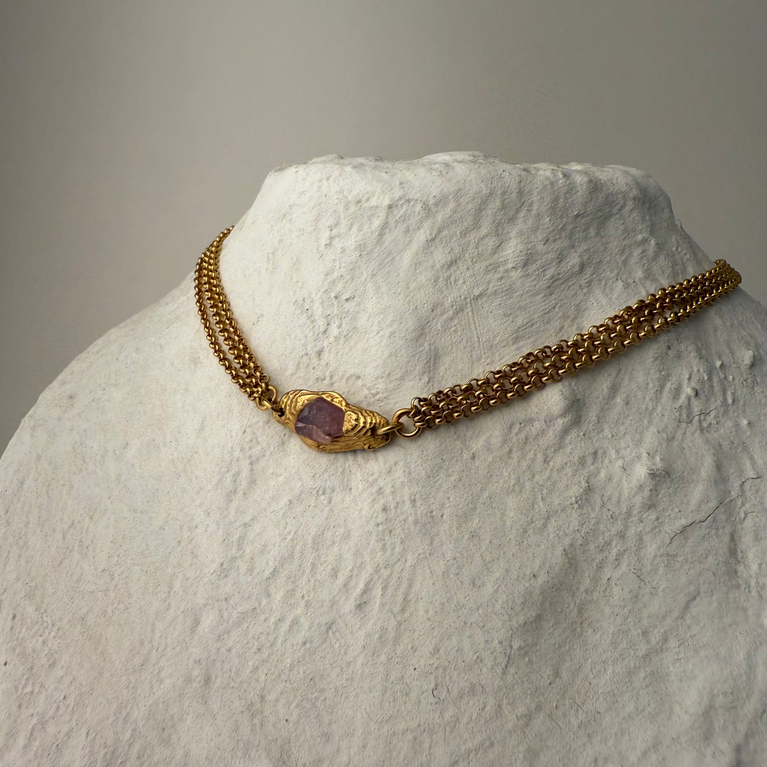 PINK SAPPHIRE GEMSTONE CHAIN 17