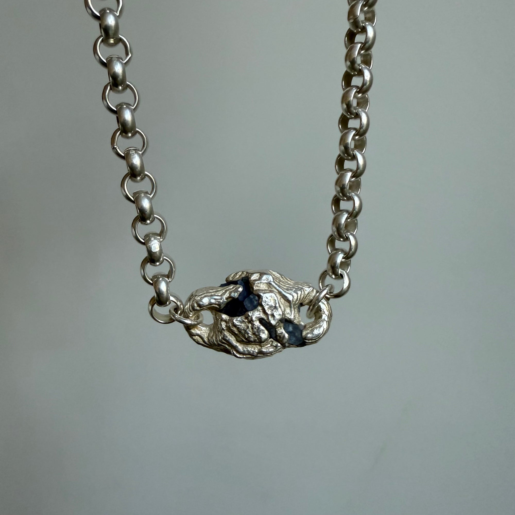 BLUE SAPPHIRE GEMSTONE CHAIN 19