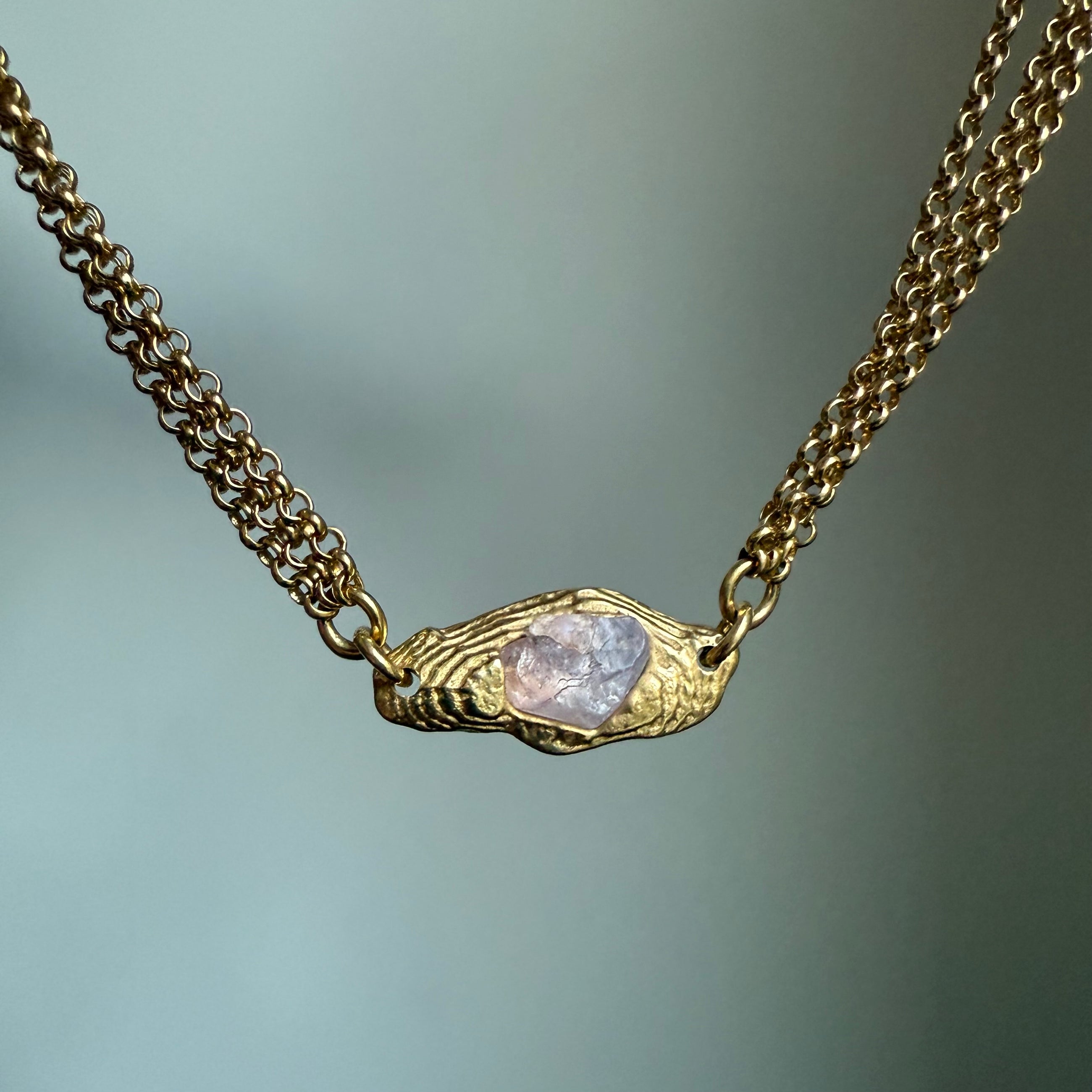 PINK SAPPHIRE GEMSTONE CHAIN 17