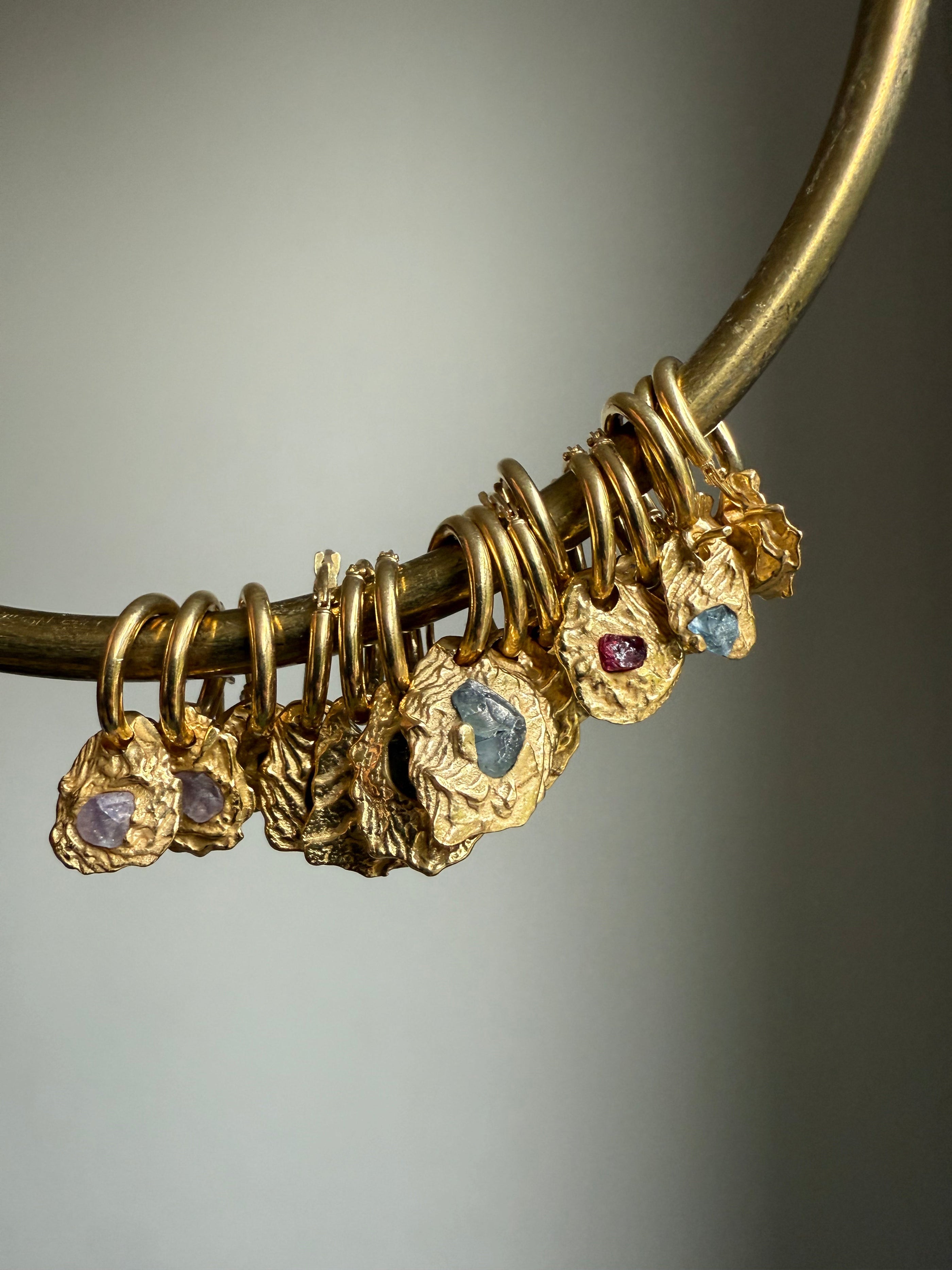 Gemstone Hoops