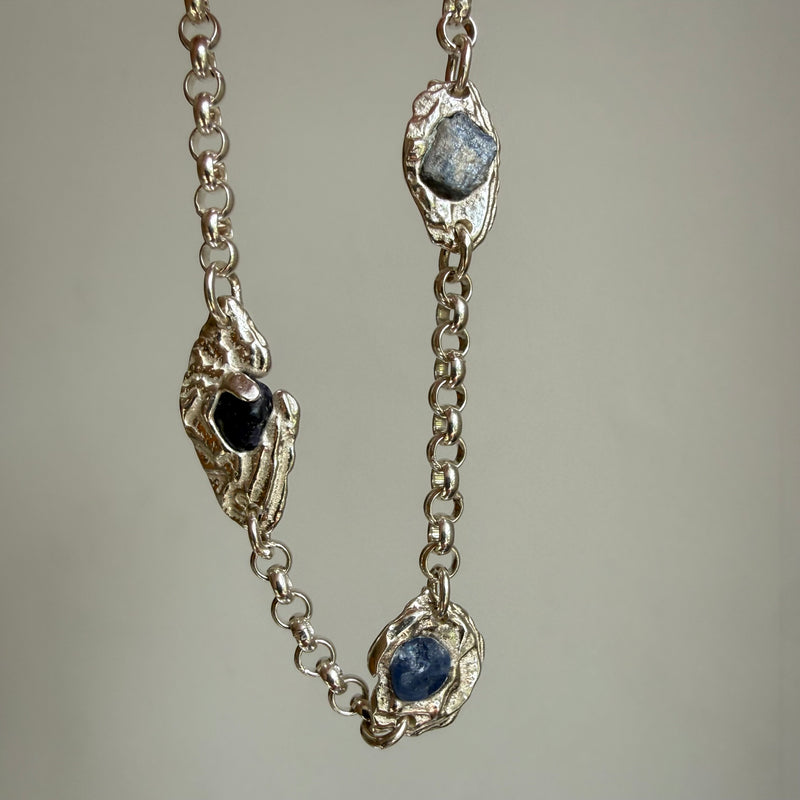 MULTI BLUE SAPPHIRE GEMSTONE BRACELET