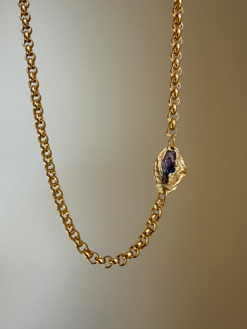 PURPLE SAPPHIRE GEMSTONE CHAIN 6