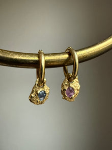 SAPPHIRE GEMSTONE HOOPS 3