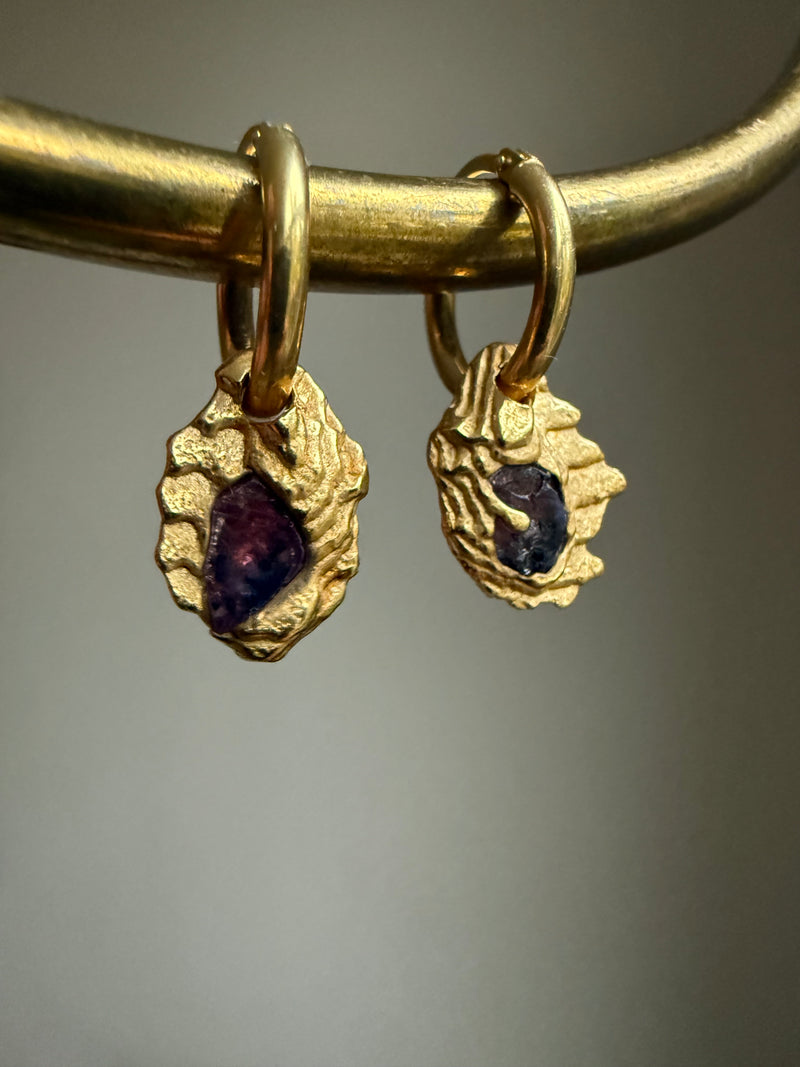 SAPPHIRE GEMSTONE HOOPS 6