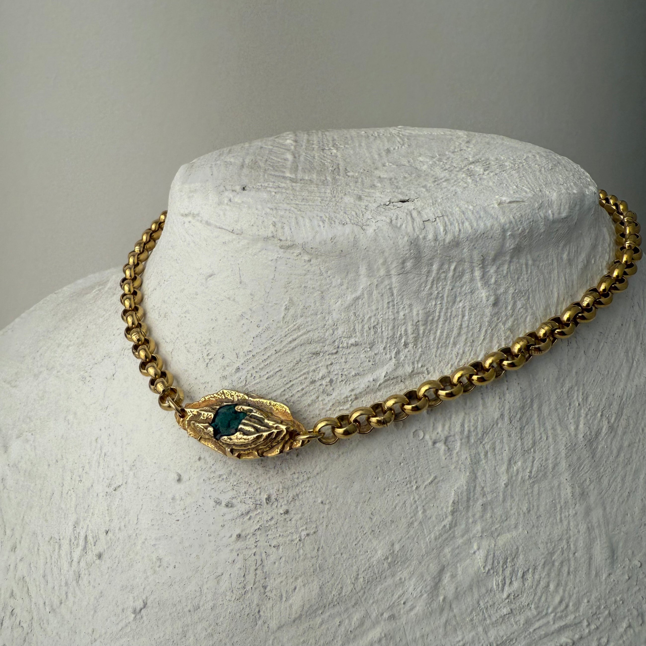 EMERALD GEMSTONE CHAIN 4