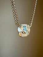 AQUAMARINE GEMSTONE CHAIN 8