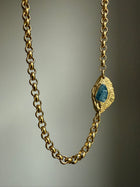AQUAMARINE GEMSTONE CHAIN 7