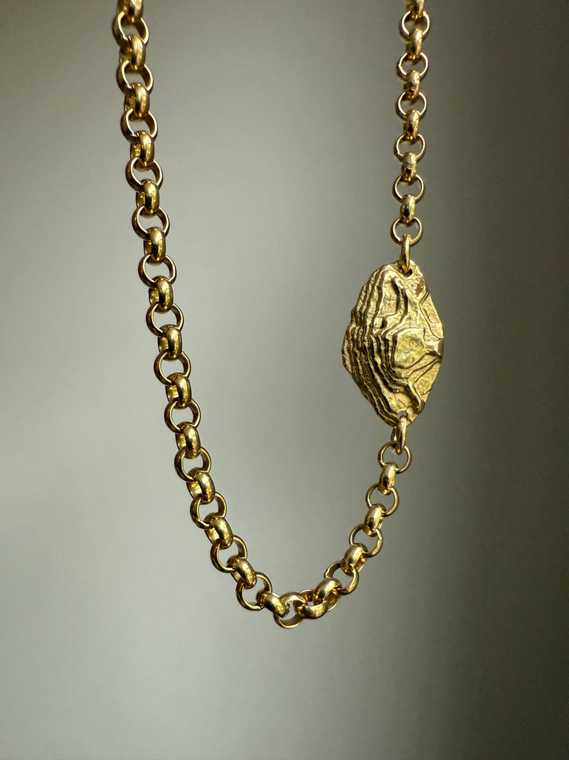 AQUAMARINE GEMSTONE CHAIN 7