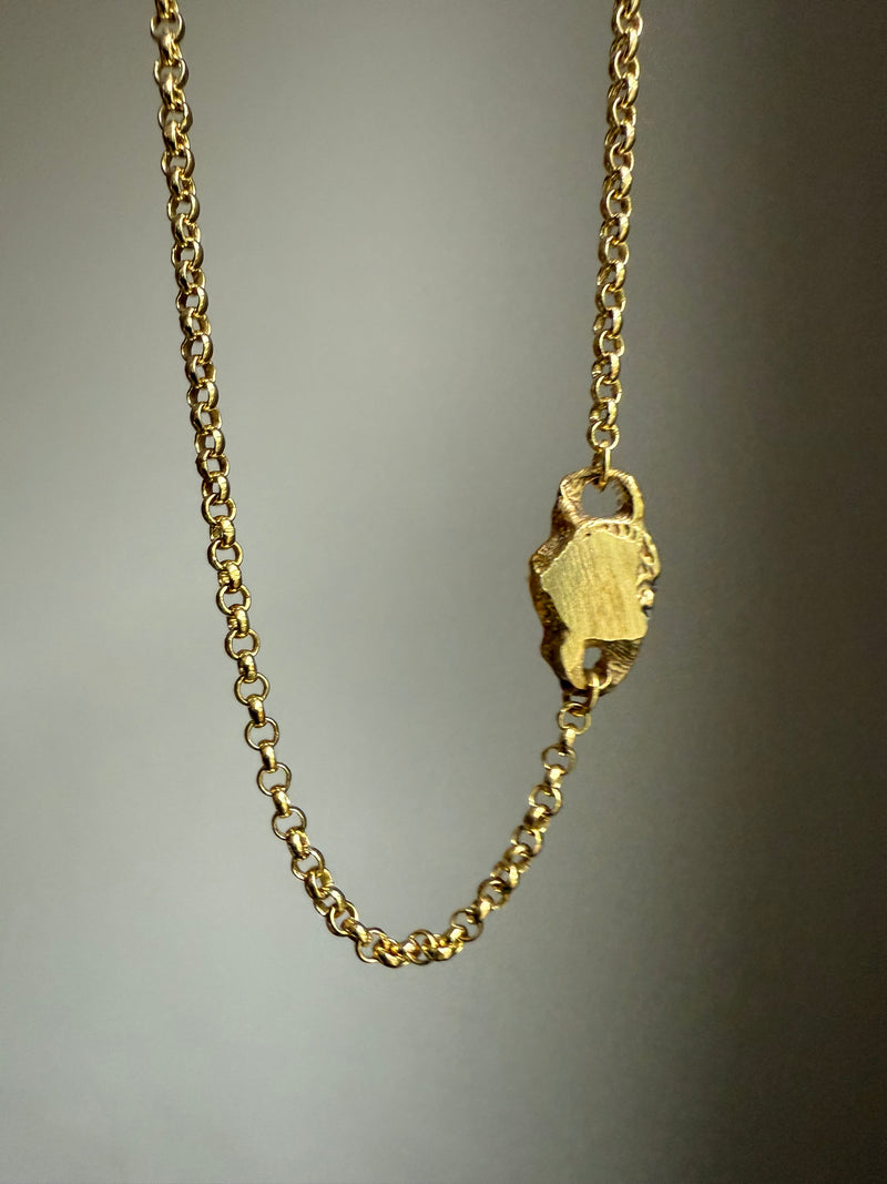 COGNAC SAPPHIRE GEMSTONE CHAIN 20