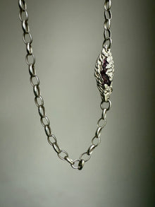 PURPLE GARNET GEMSTONE CHAIN 1