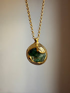 GREEN EMERALD BALL PENDANT