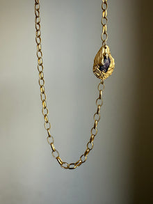 PURPLE GARNET GEMSTONE CHAIN 2