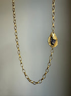 PURPLE GARNET GEMSTONE CHAIN 2