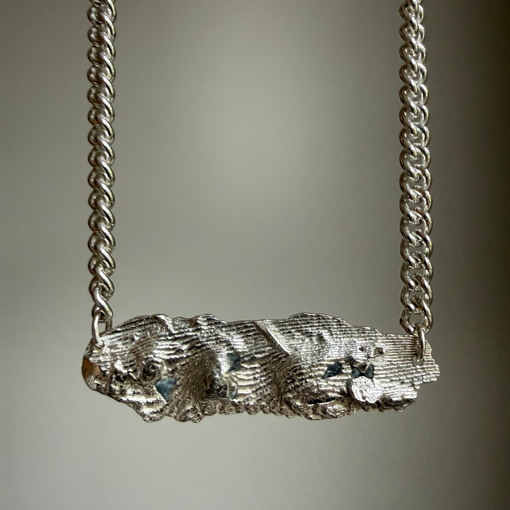 AQUAMARINE GEMSTONE CHAIN 9