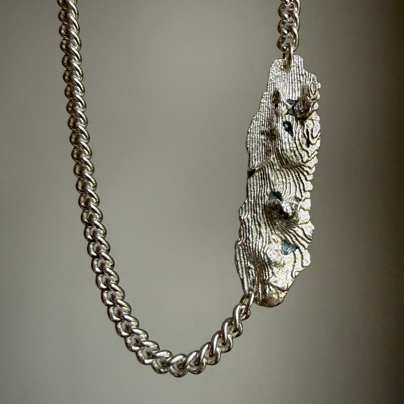 AQUAMARINE GEMSTONE CHAIN 9