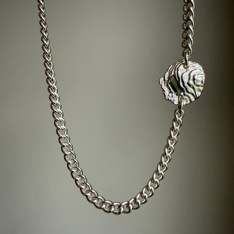 TOURMALINE GEMSTONE CHAIN 1