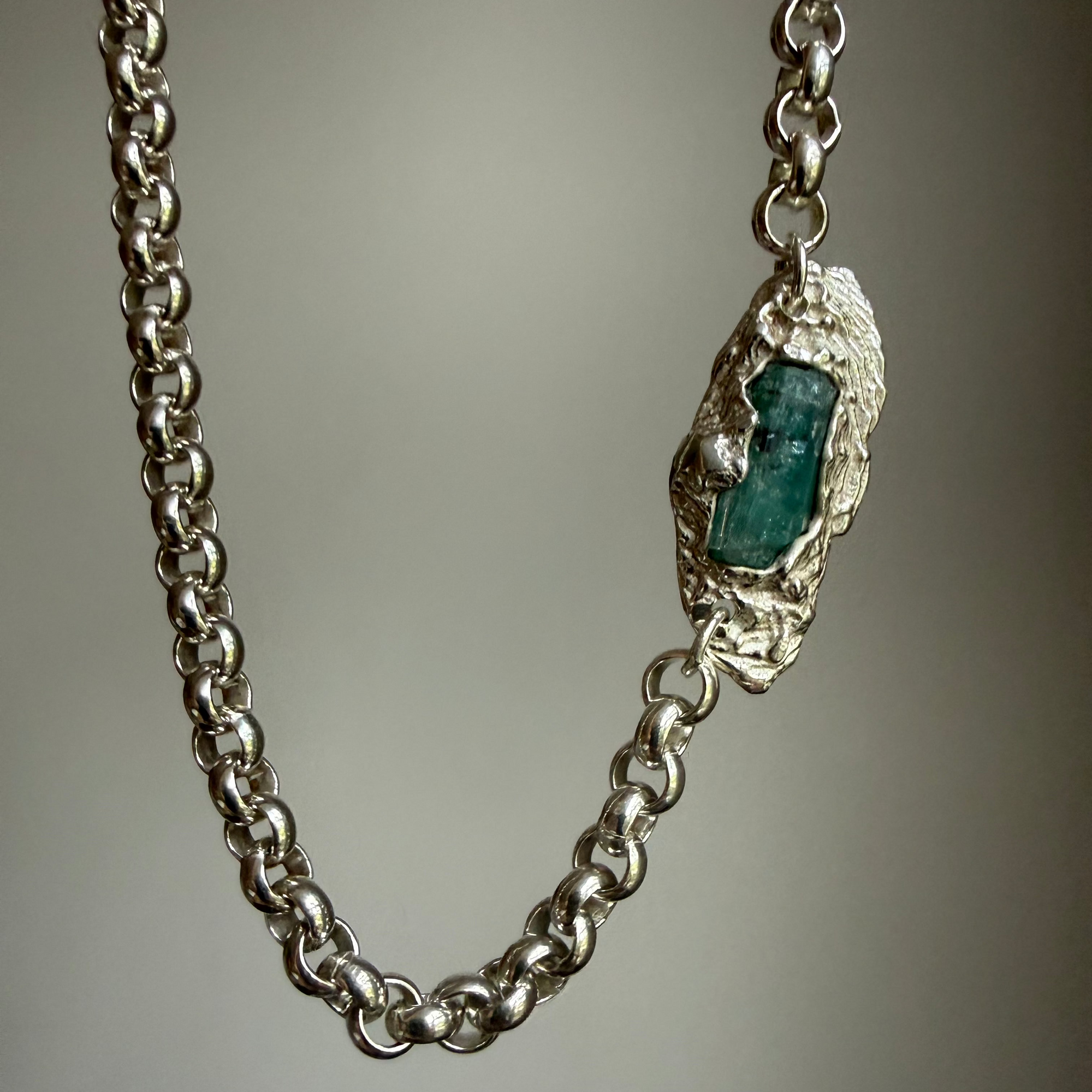 EMERALD GEMSTONE CHAIN 10