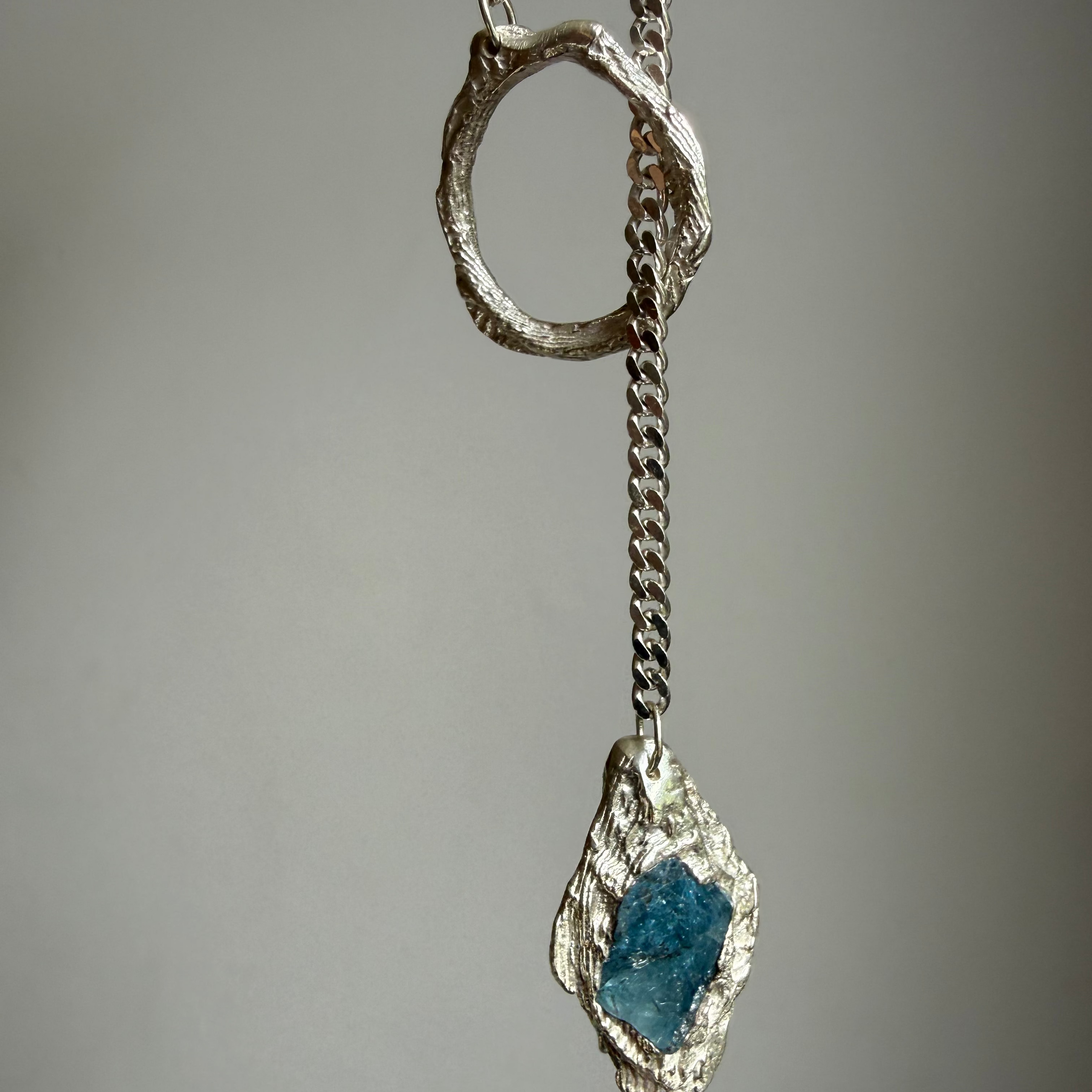 AQUAMARINE GEMSTONE CLASP 6