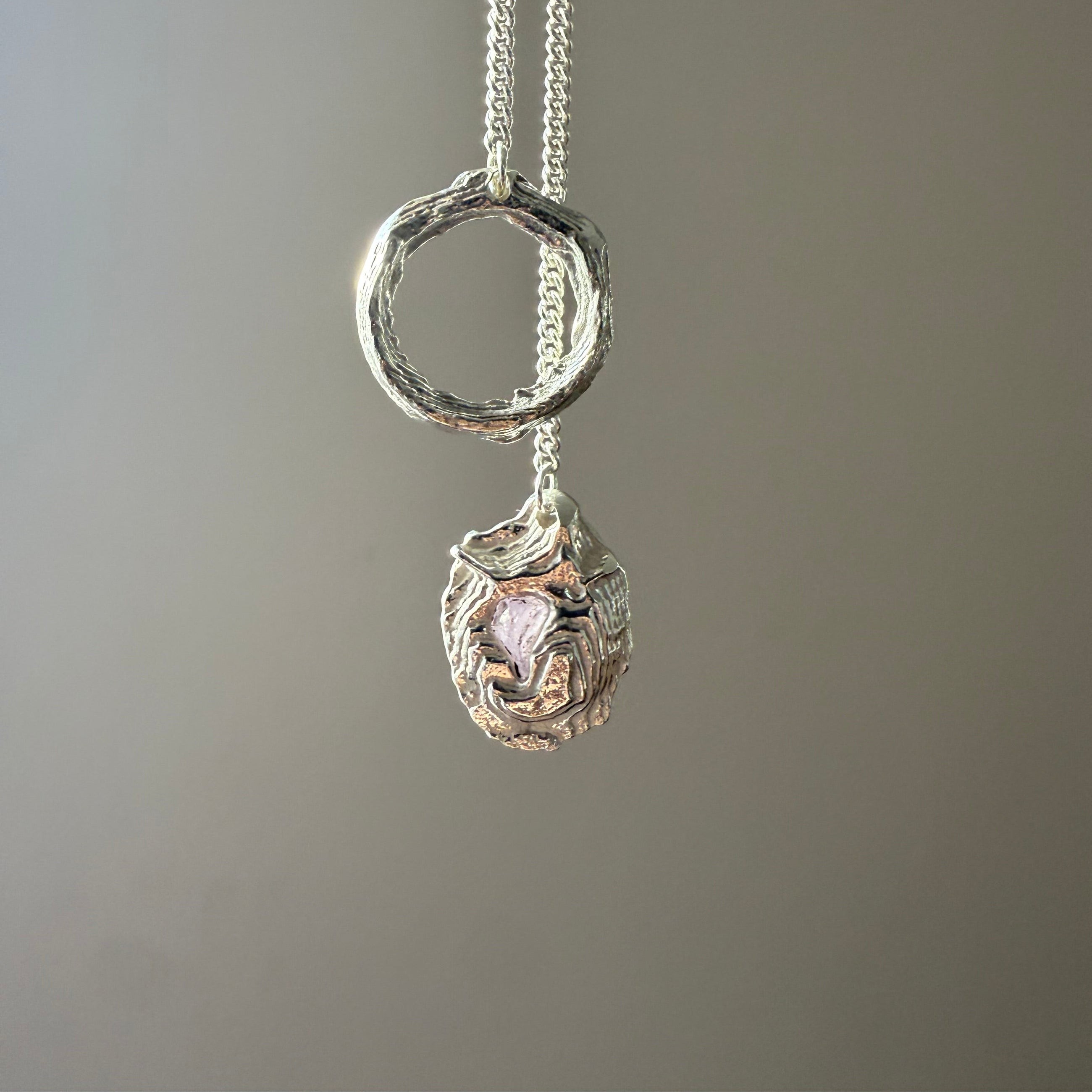 PINK SAPPHIRE GEMSTONE CLASP 2