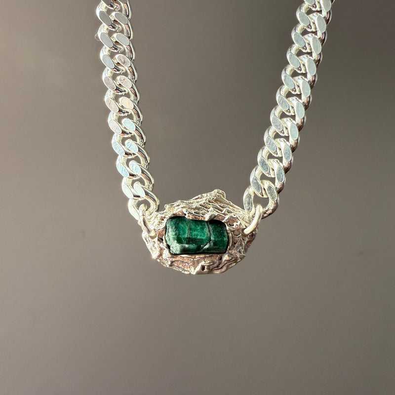 EMERALD GEMSTONE CHAIN 8