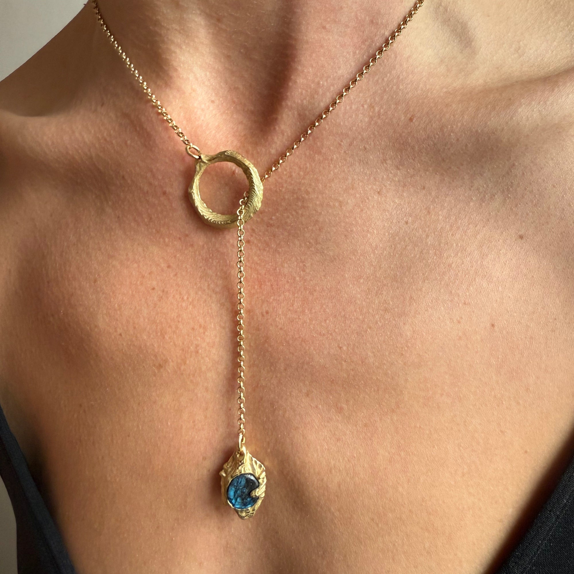 LABRADORITE GEMSTONE CLASP 4