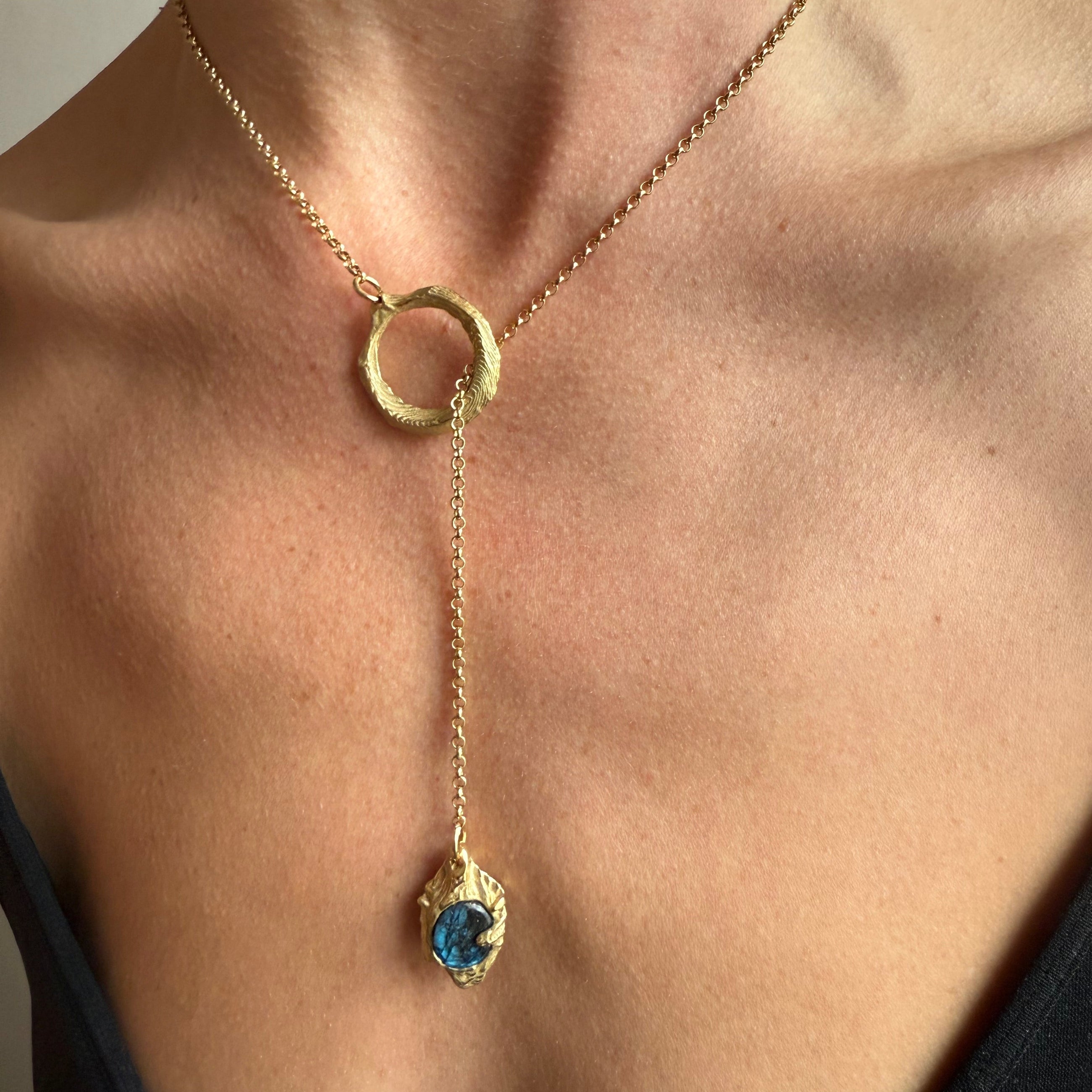 LABRADORITE GEMSTONE CLASP 4