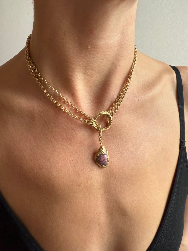 RUBY GEMSTONE CLASP 3