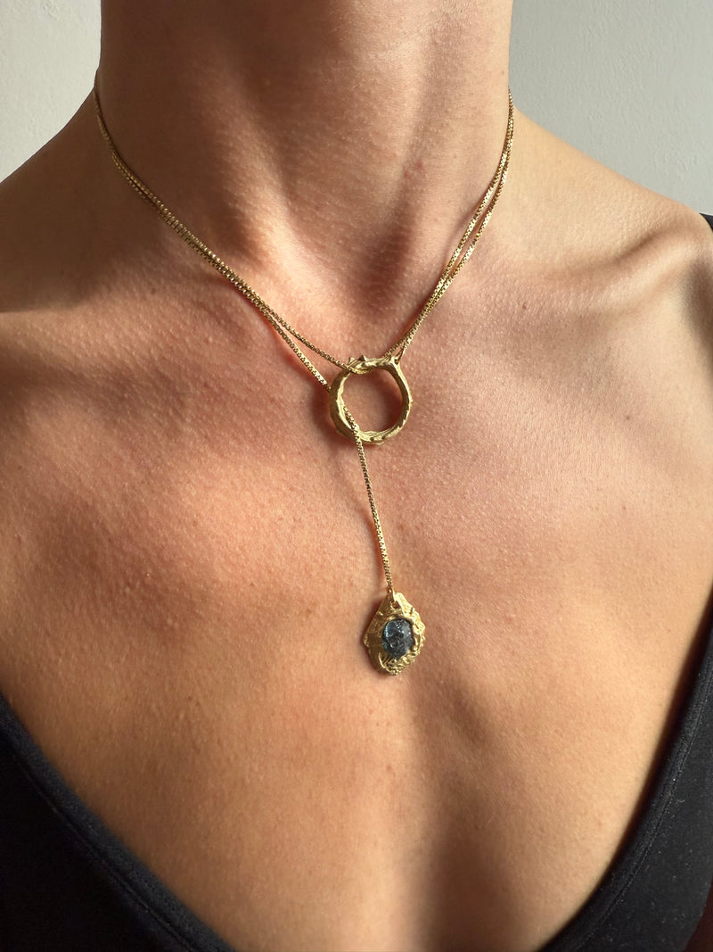 AQUAMARINE GEMSTONE CLASP 1