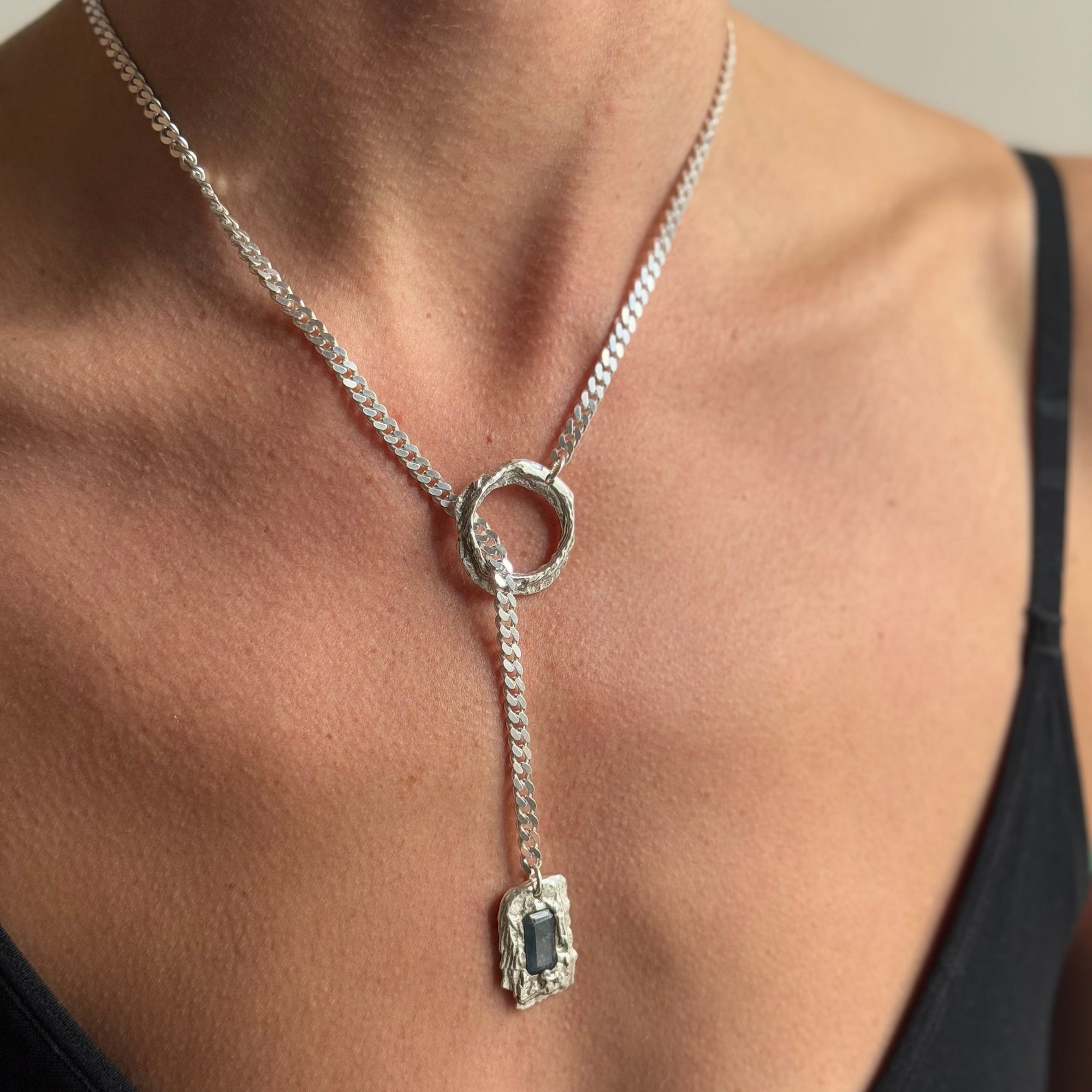 AQUAMARINE GEMSTONE CLASP 3