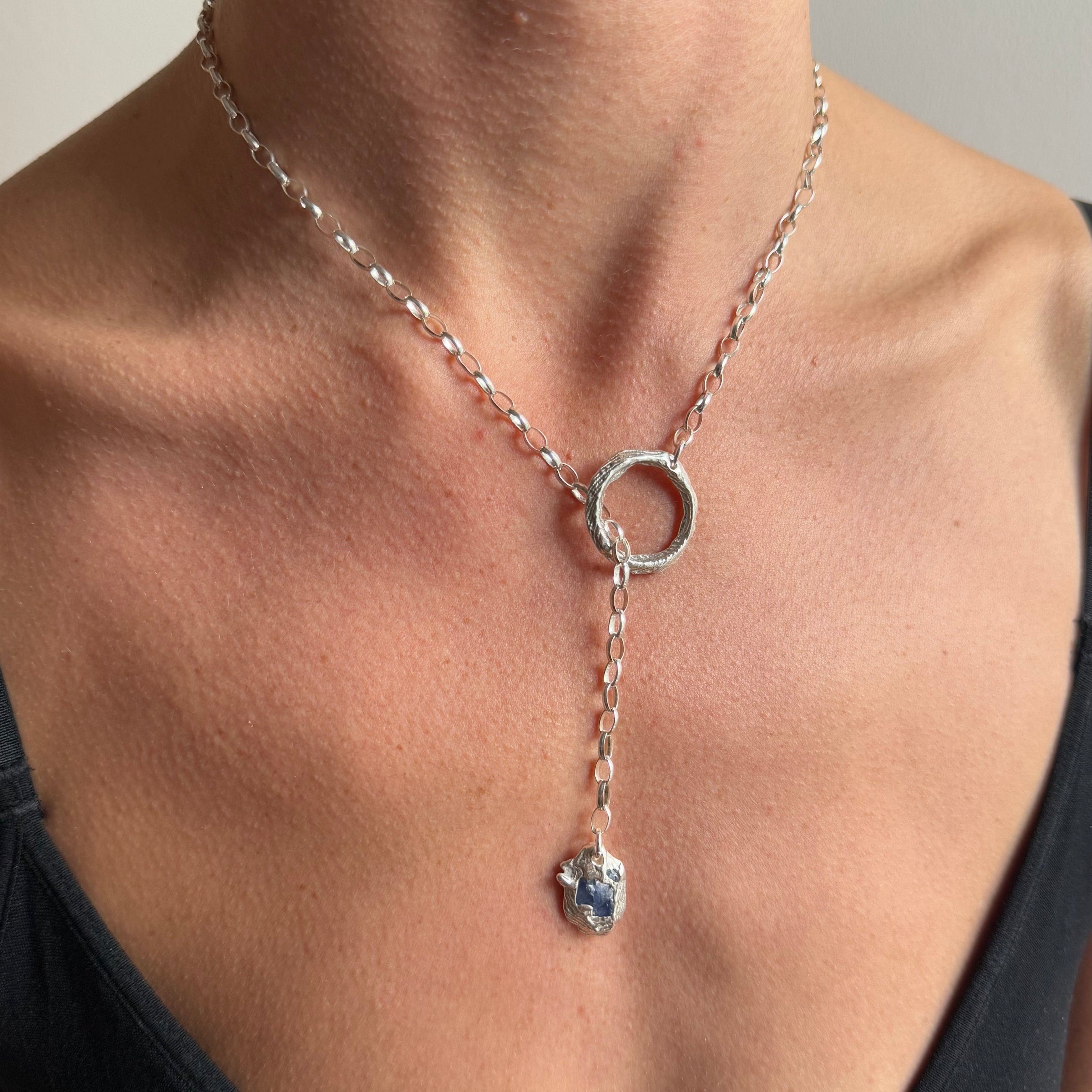 SAPPHIRE GEMSTONE CLASP 4