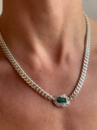 EMERALD GEMSTONE CHAIN 8
