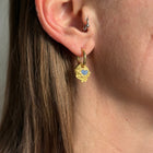 SAPPHIRE GEMSTONE HOOPS 4