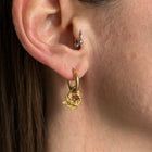 SAPPHIRE GEMSTONE HOOPS 2