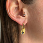 SAPPHIRE GEMSTONE HOOPS 1