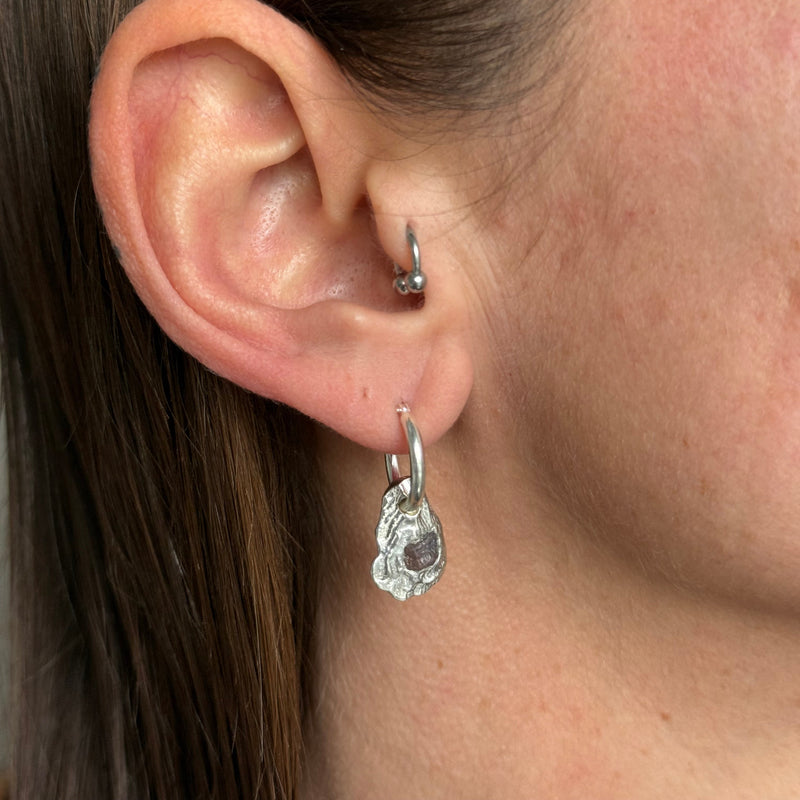 SAPPHIRE GEMSTONE HOOPS 8