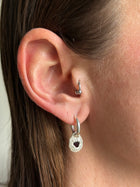 RED SPINEL GEMSTONE HOOPS 3