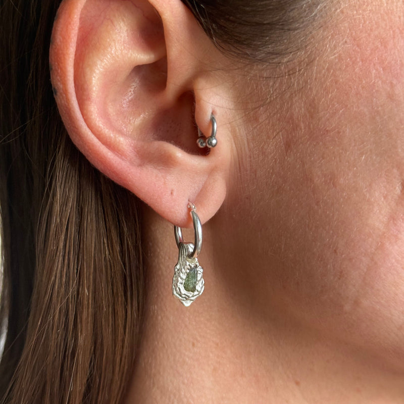 TOURMALINE GEMSTONE HOOP 2