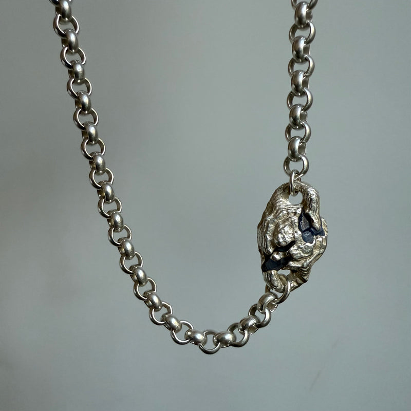 BLUE SAPPHIRE GEMSTONE CHAIN 19