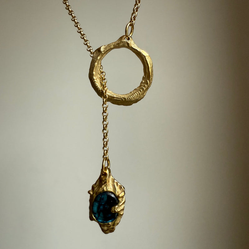 LABRADORITE GEMSTONE CLASP 4