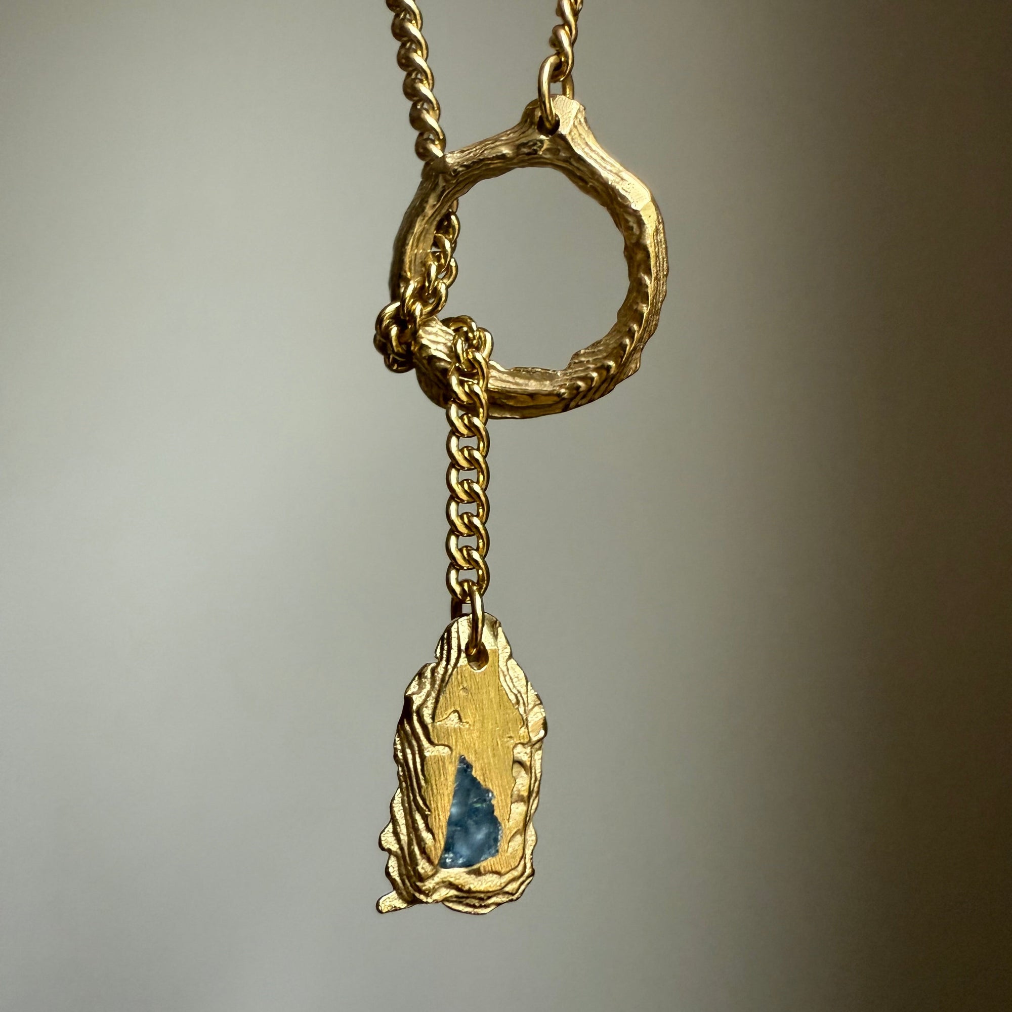 AQUAMARINE GEMSTONE CLASP 5