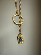 AQUAMARINE GEMSTONE CLASP 5